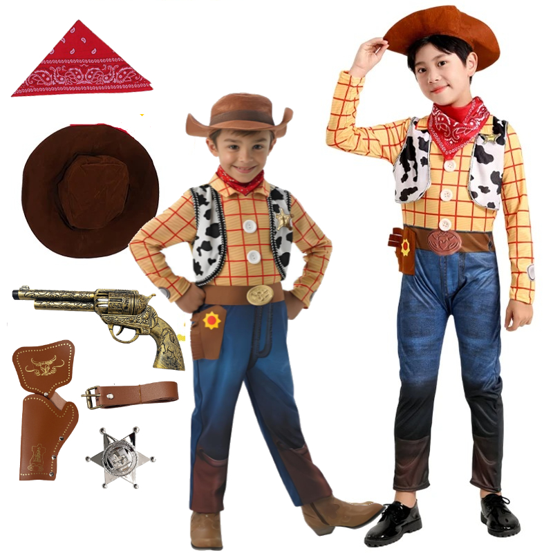 Cosplay Prop Pistol - Fantasia de Anime em Jeans para