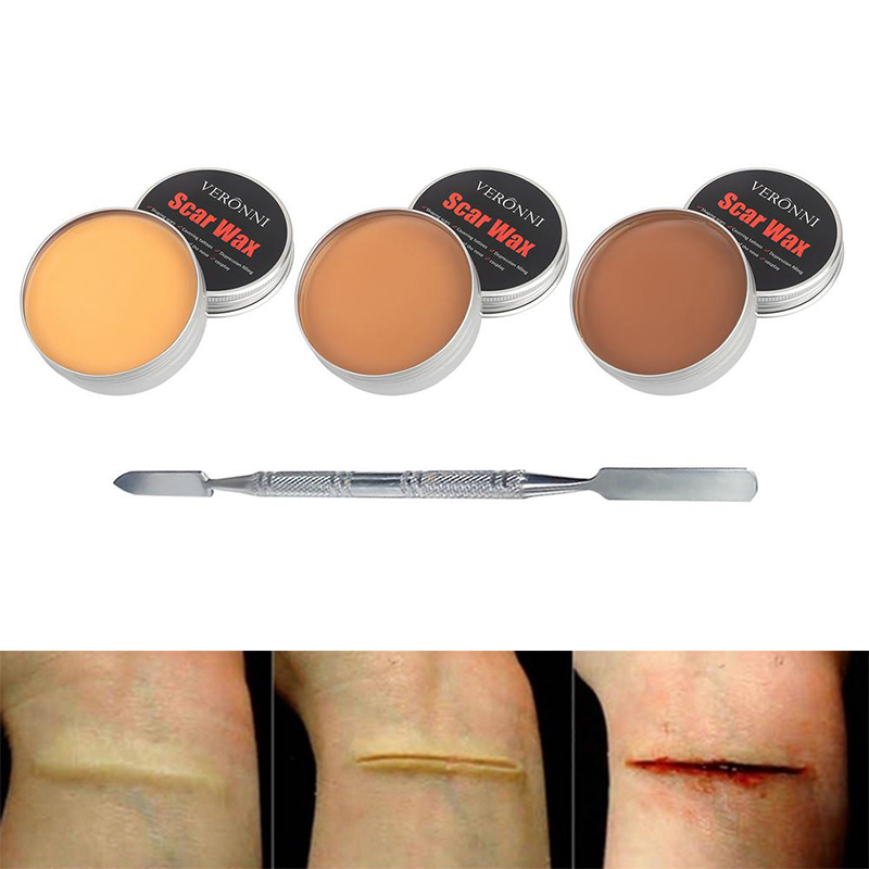 Body Paint Sfx - Kit de cera de cicatriz, moldagem