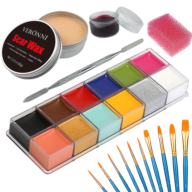 Body Paint Sfx - Sfx kit de maquiagem 12 cores,