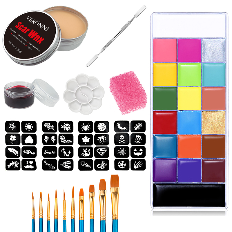 Body Paint Sfx - Sfx kit de maquiagem 20 cores,