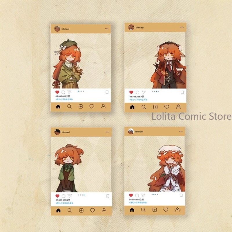 Cosplay Prop Display - Cartão transparente Anime Limbus Company Ishmael