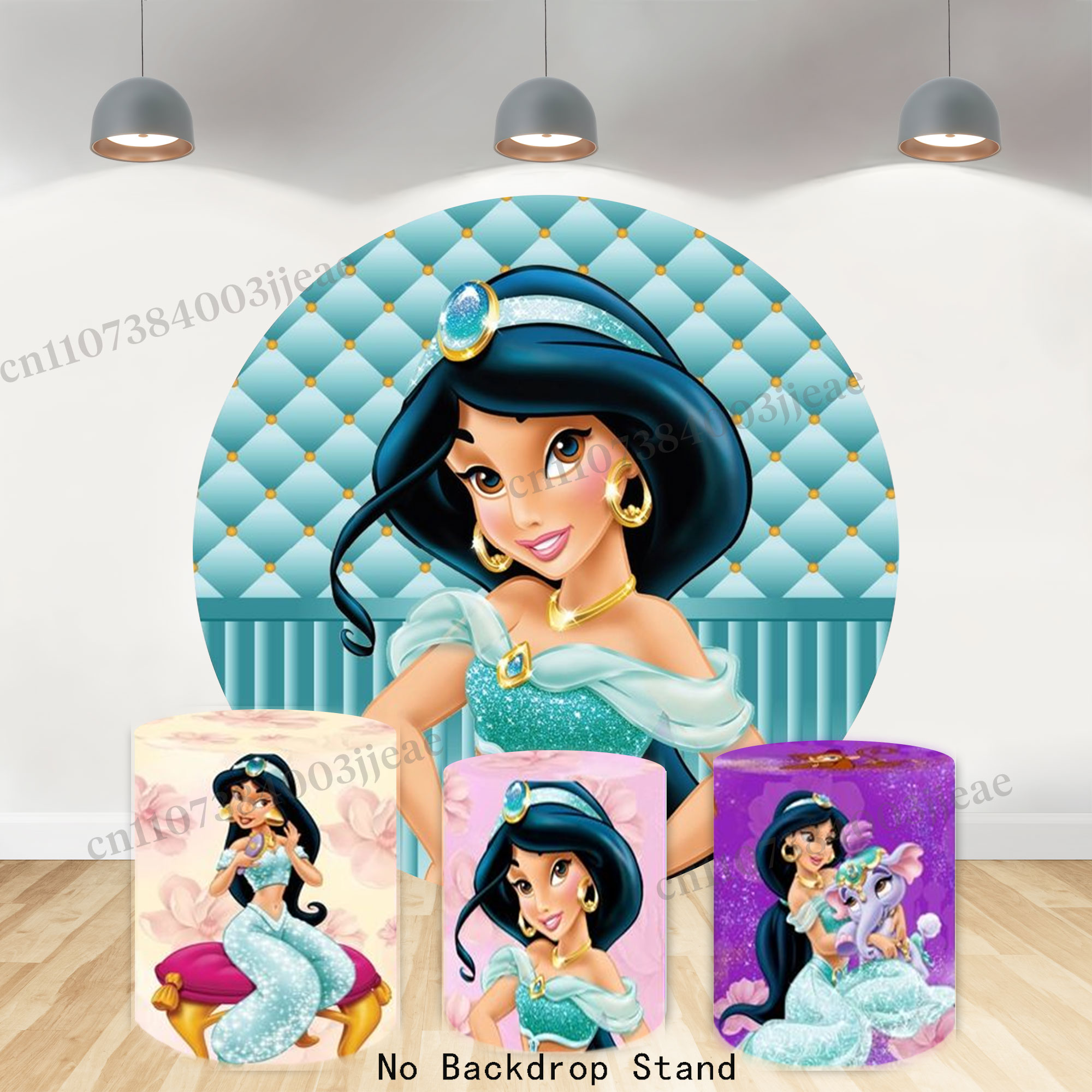 Cosplay Floating Prop - Fundo Redondo Aladdin Jasmine para Meninas,