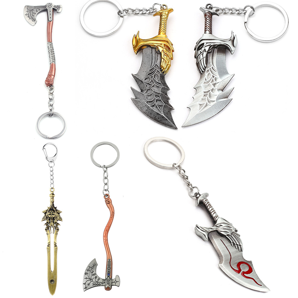 Cosplay Prop Dagger - Chaveiro com Pingente de Espada Kratos