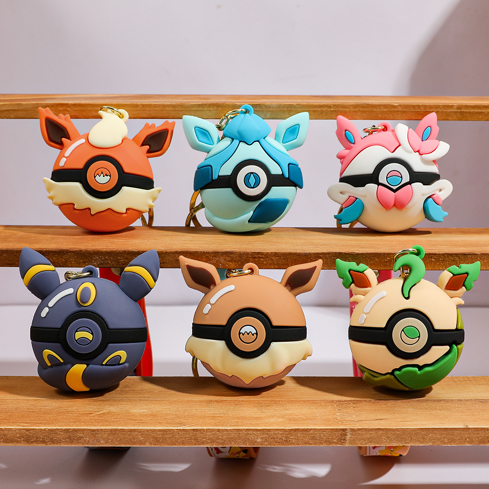 Pokeball Cosplay Prop - Chaveiro de Desenho Animado Pokémon Pokebola