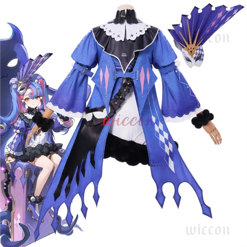 Cosplay Floating Prop - Fantasia de Cosplay Roccia com Peruca,