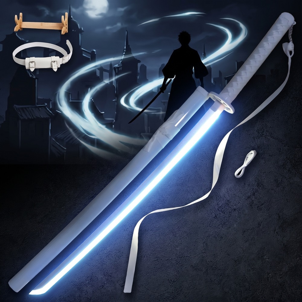 Cosplay Prop Display - Espada Katana de Plástico com Luz