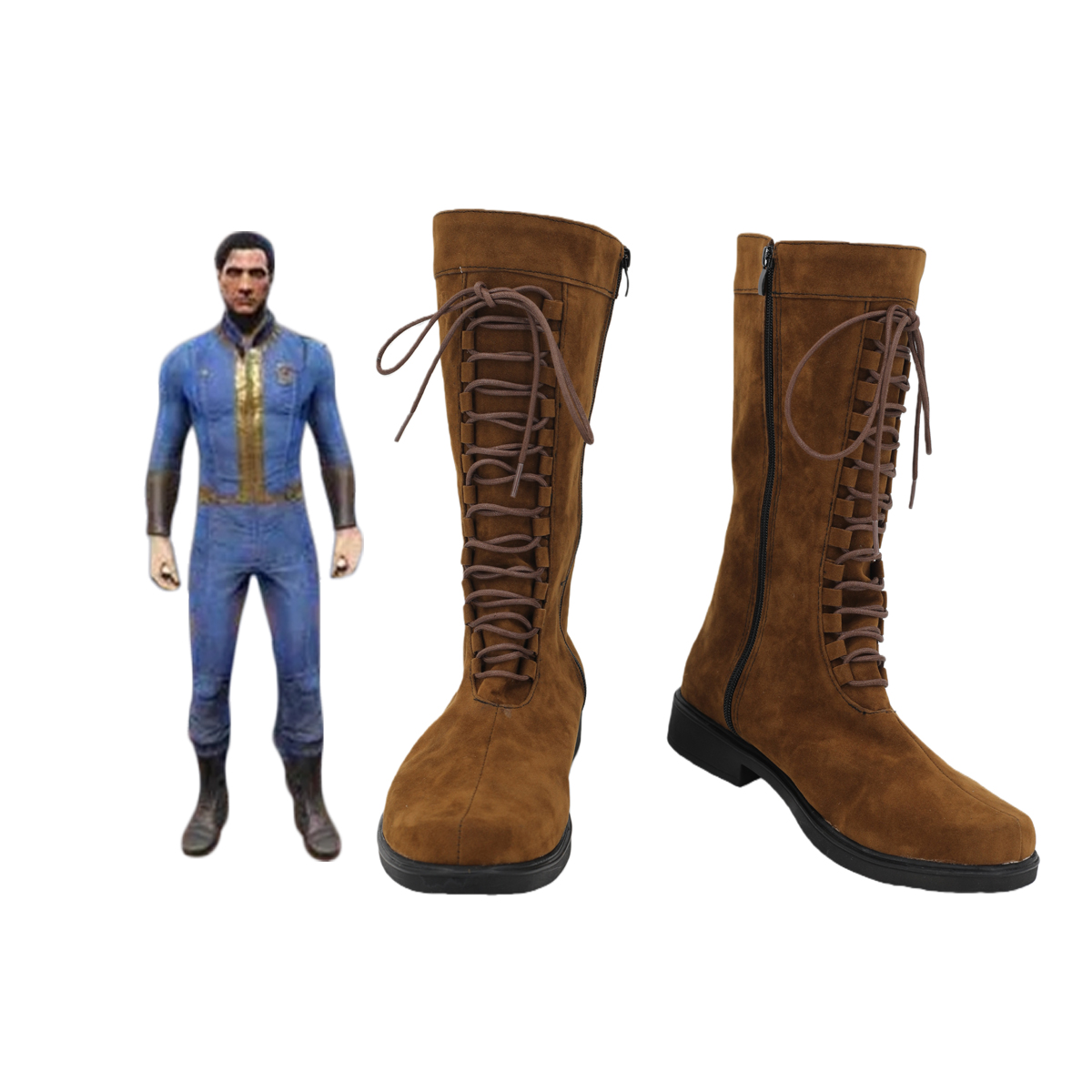 Fallout Cosplay Prop - Fallout 4 vault terno cosplay sapatos