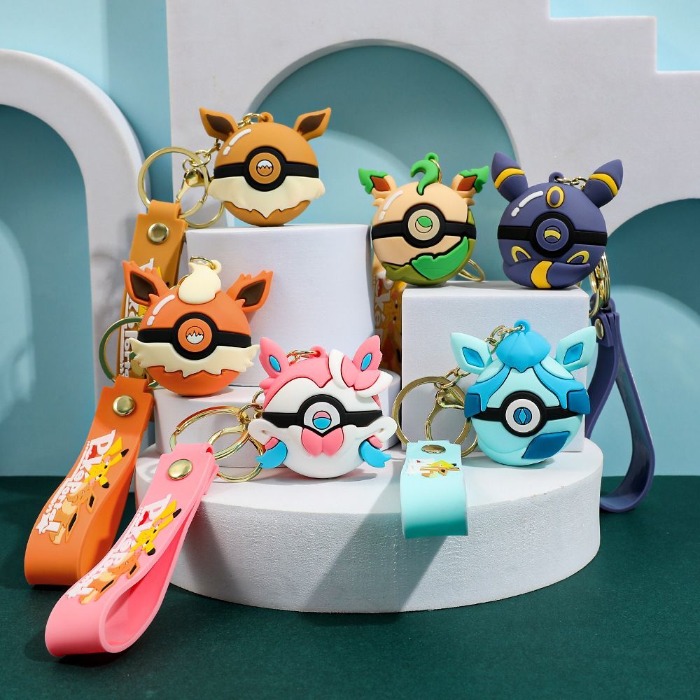 Pokeball Cosplay Prop - Chaveiro Pokémon Eevee com figura em