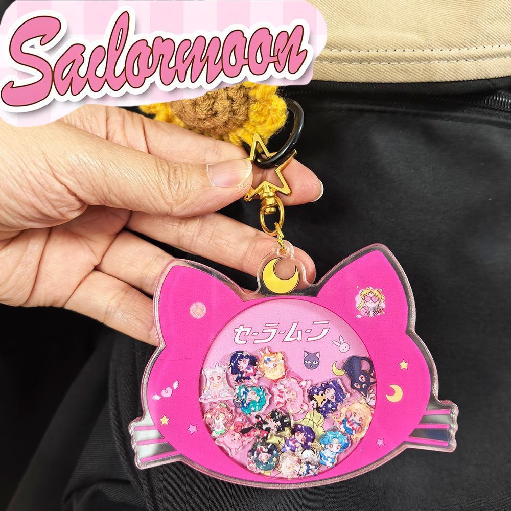 Acrylic Cosplay Prop - Chaveiro de acrílico Sailor Moon, pingente