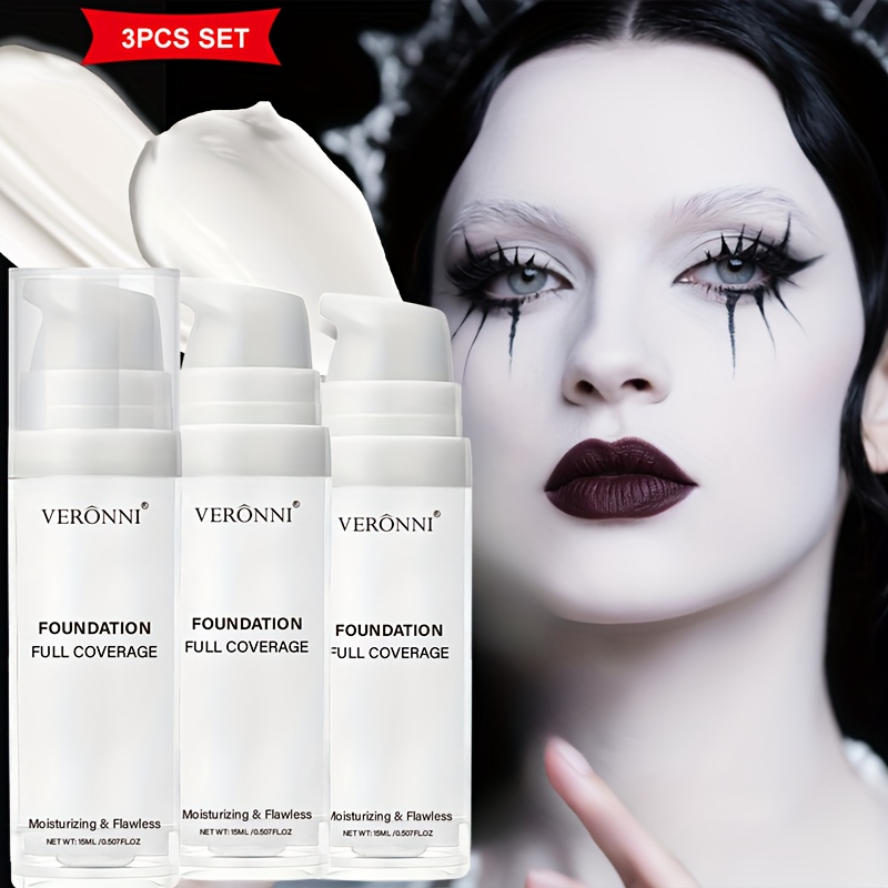 Cosplay Prop Primer - Maquiagem de base líquida branca fosca,
