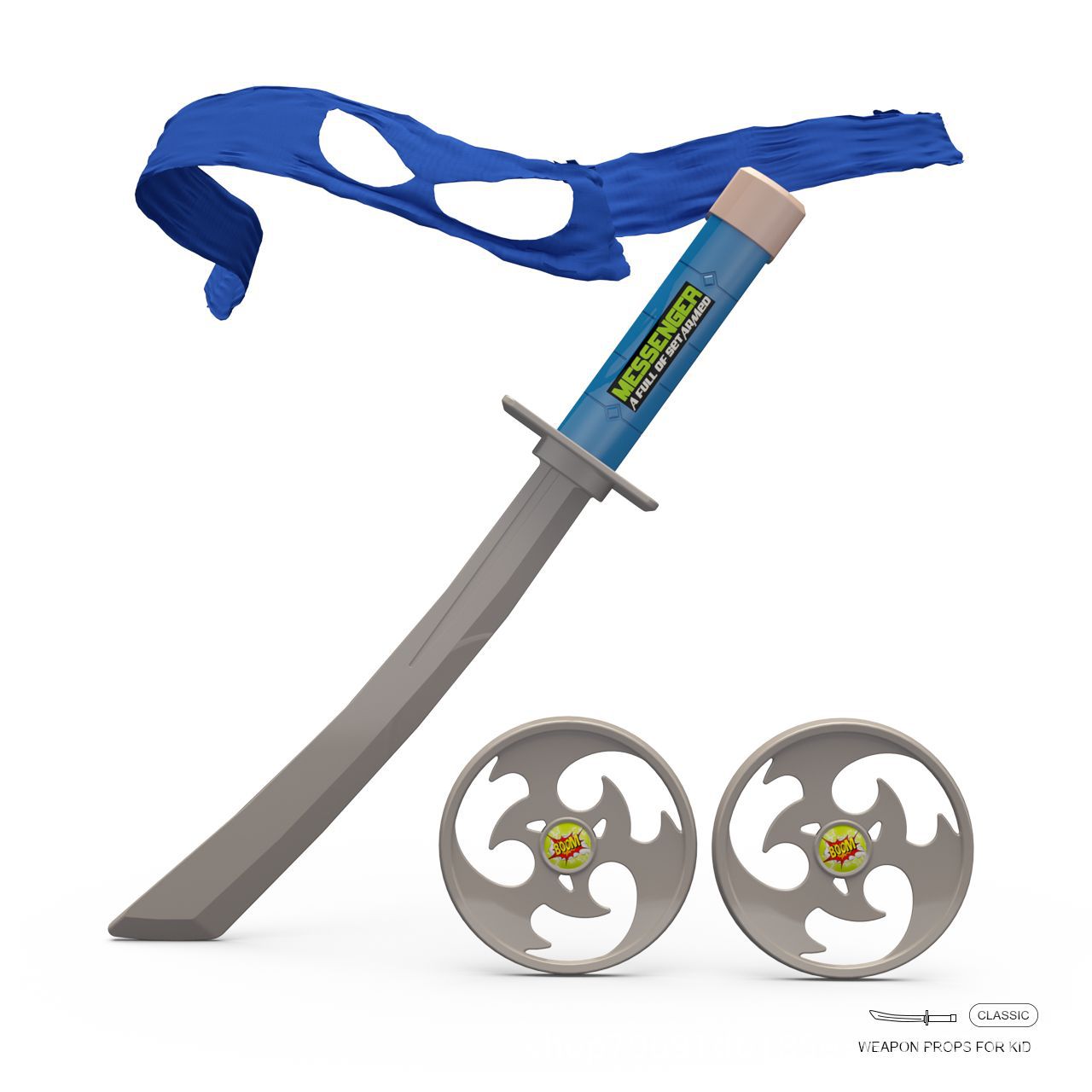 Máscara de Olhos, Nunchaku, Da - Cosplay Prop Knife avaliação e preço