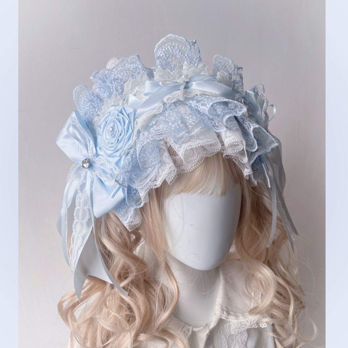 Tiara de flores azul, acessóri - Cosplay Prop Bow avaliação e preço