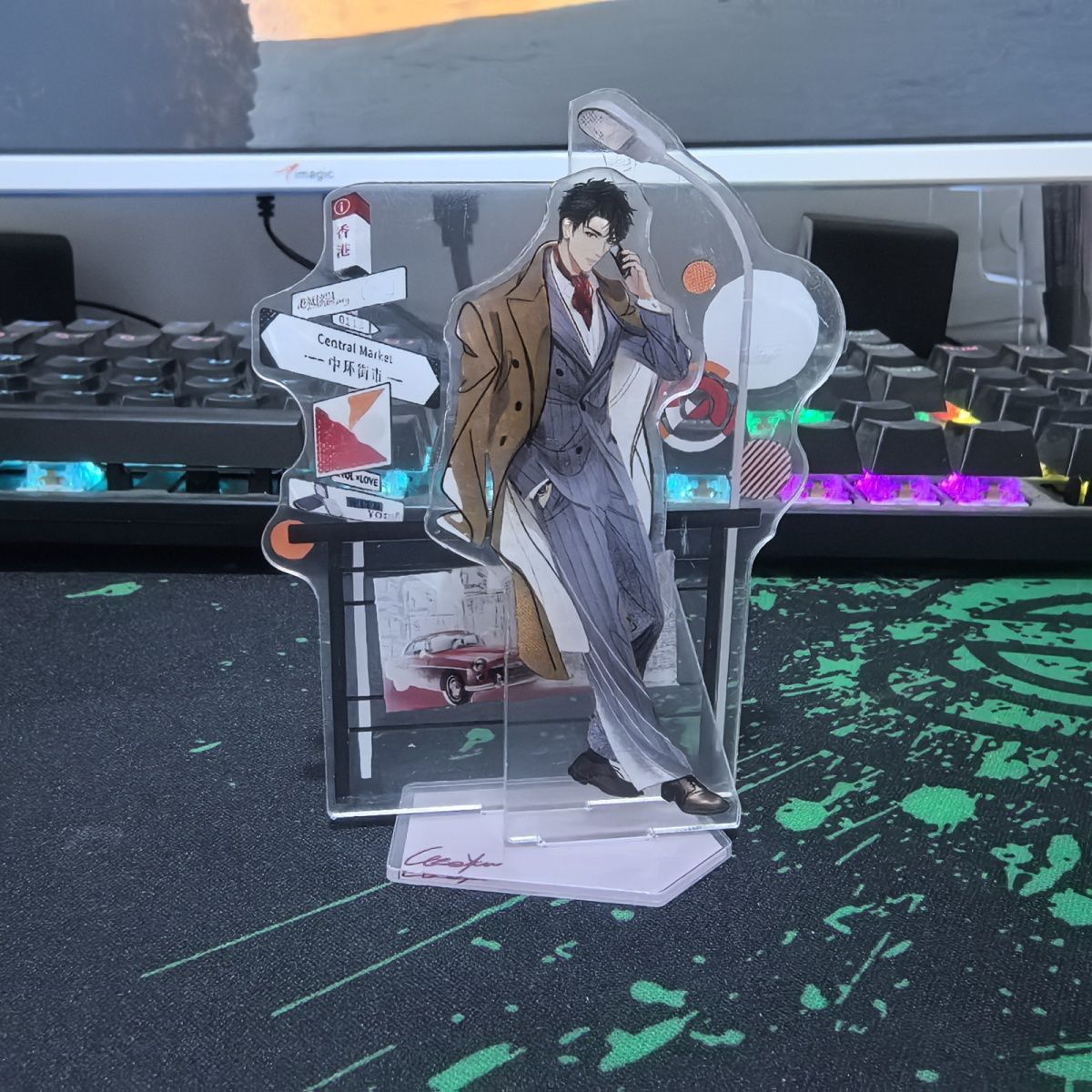 Anime mr amor: escolha da rain - Acrylic Cosplay Prop avaliação e preço