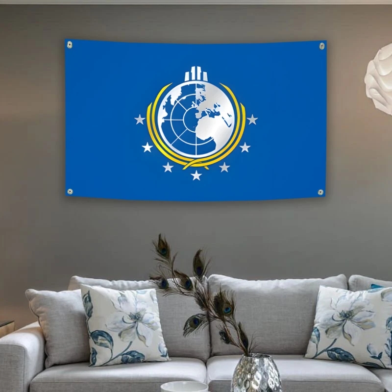 Bandeira Super Earth Helldiver - Fallout Cosplay Prop avaliação e preço