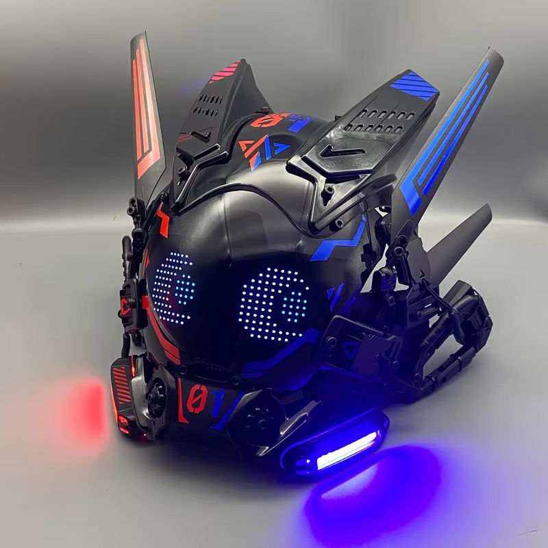 Cyber punk cos máscara cosplay - Cosplay Prop Display avaliação e preço