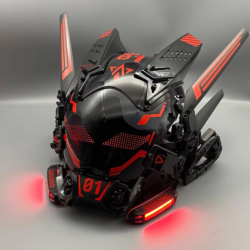 Cyber punk cos máscara cosplay - Cosplay Prop Display avaliação e preço