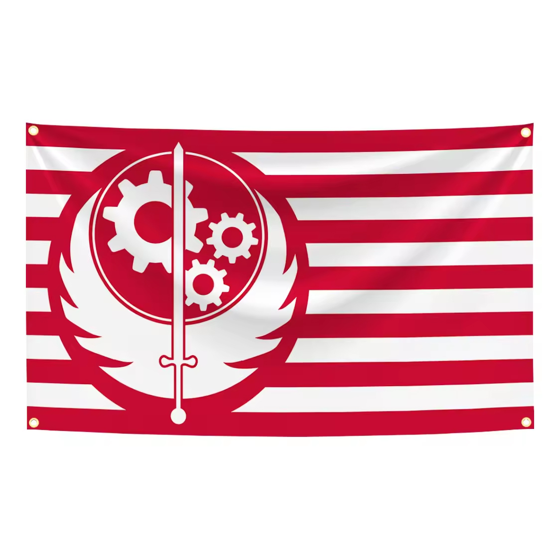 Bandeira da Irmandade do Aço 9 - Fallout Cosplay Prop avaliação e preço