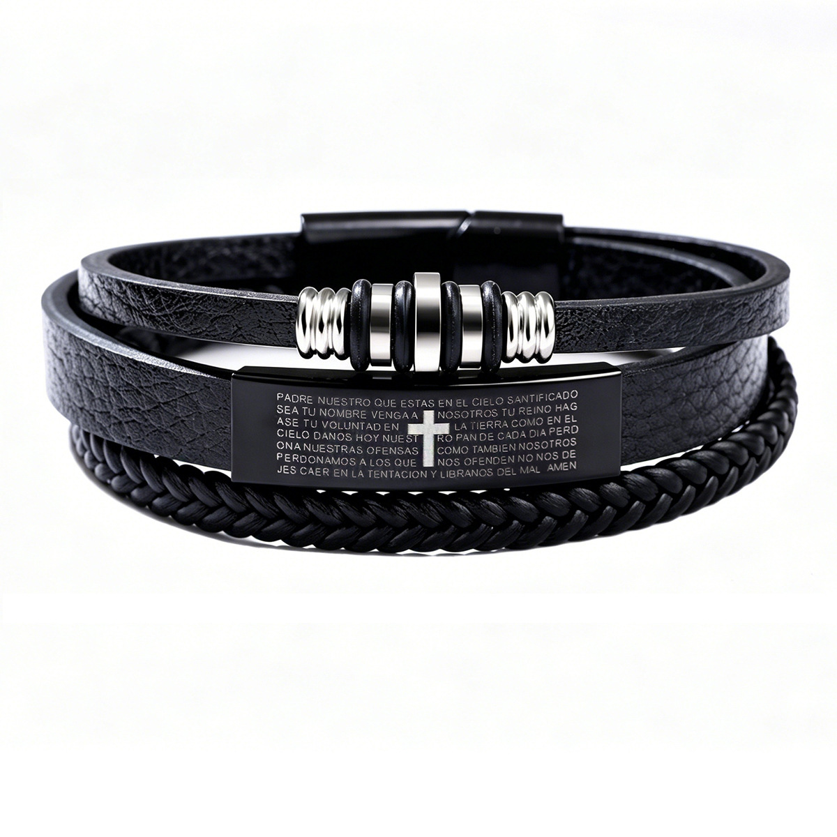 Pulseira Masculina de Couro Tr - Magnetic Clasp Cosplay avaliação e preço