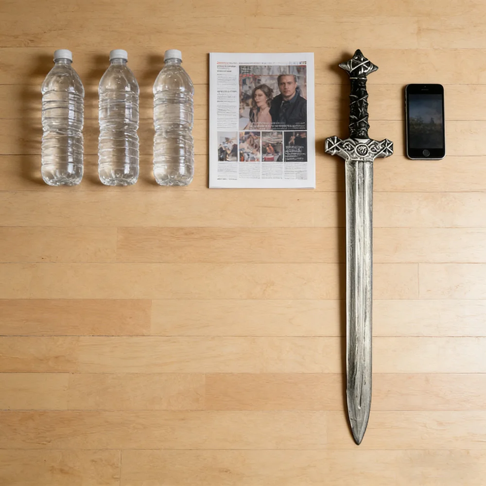 Espada Medieval de 60cm para C - Cosplay Prop Dagger avaliação e preço