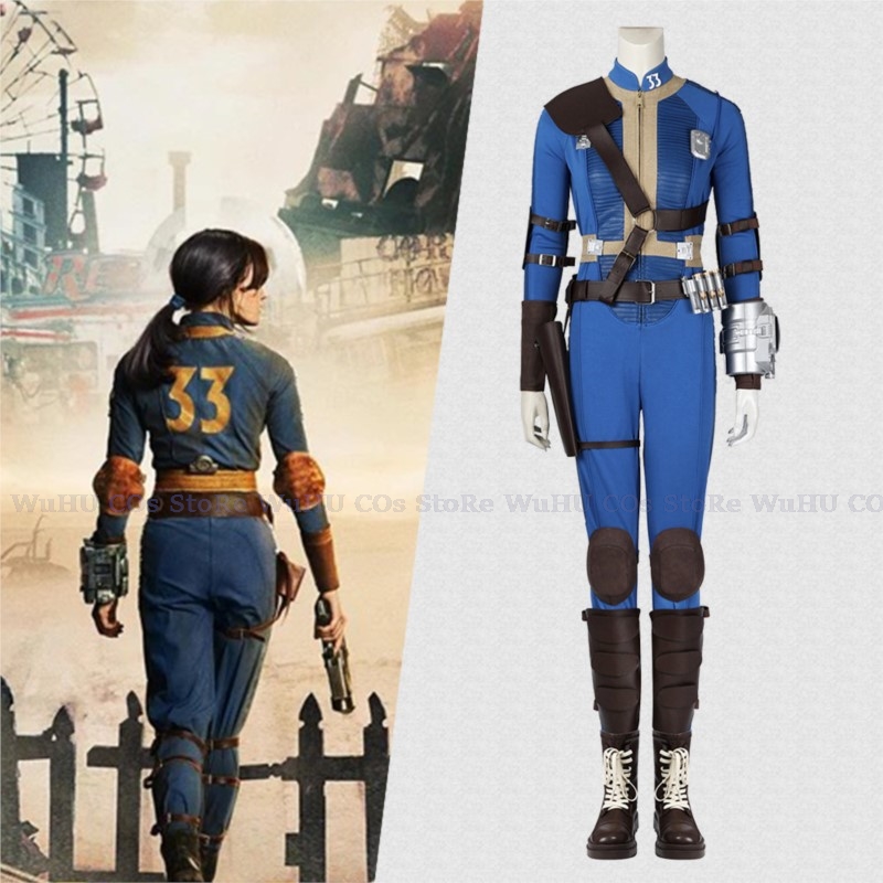 Fato de Lucy Cosplay para Mulh - Fallout Cosplay Prop avaliação e preço