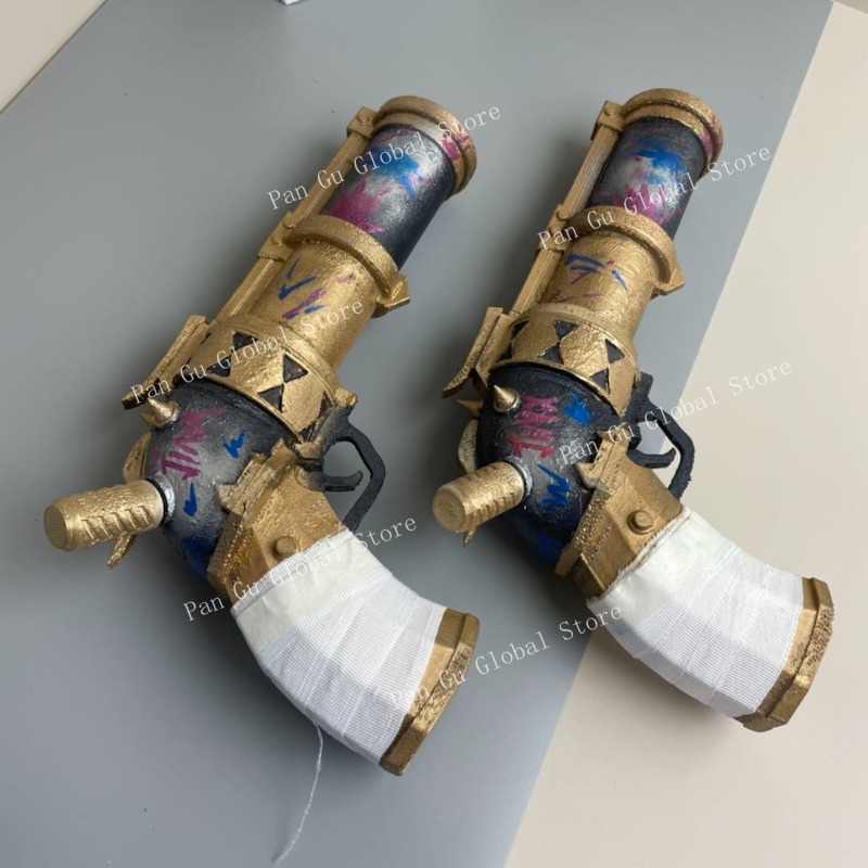 Pistola jinx personalizada de  - Cosplay Prop Pistol avaliação e preço