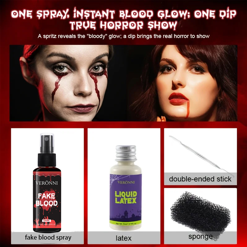 Kit de maquiagem SFX de látex  - Body Paint Sfx avaliação e preço