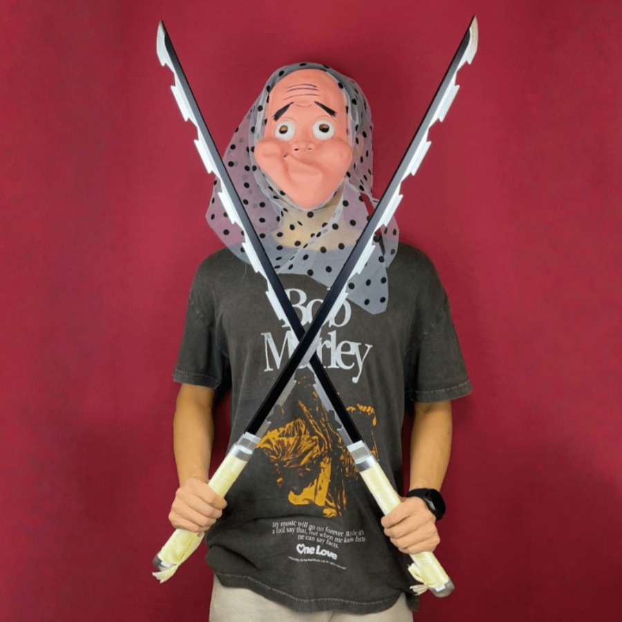 40 polegada demon slayer inosu - Cosplay Prop Dagger avaliação e preço