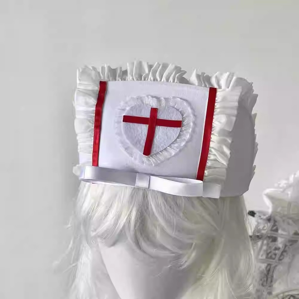Cosplay enfermeira boné chapéu - Cosplay Prop Bow avaliação e preço